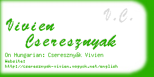 vivien cseresznyak business card