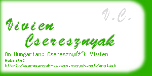 vivien cseresznyak business card